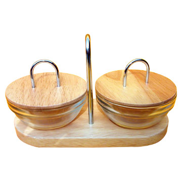 Wooden spice stand 