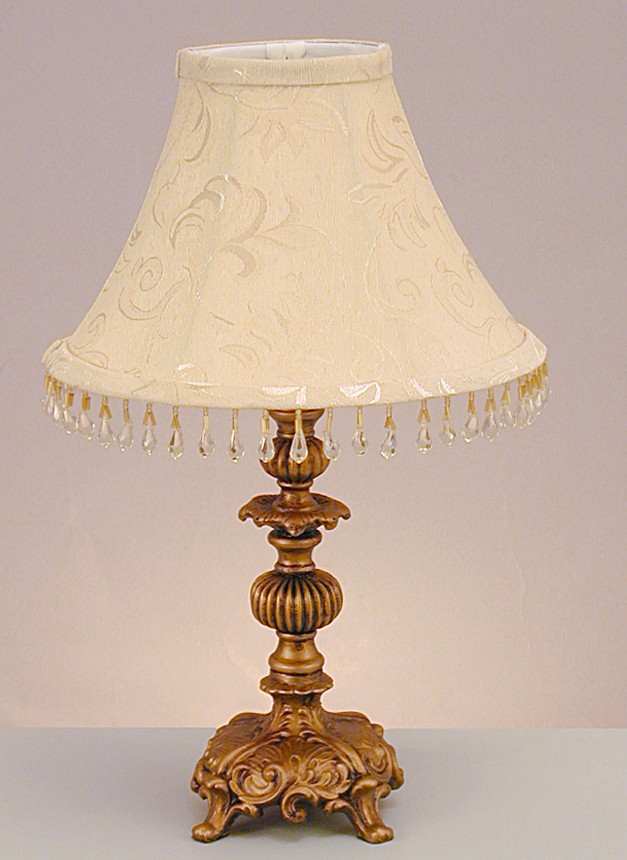 16 H Aluminium Table Lamp With Fabric Shade