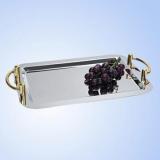 Stainless Steel Oblong Tray with Handles