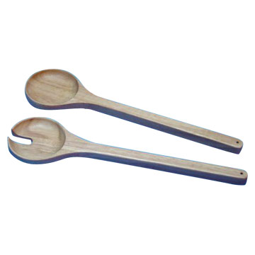 wooden  spoon and fork 