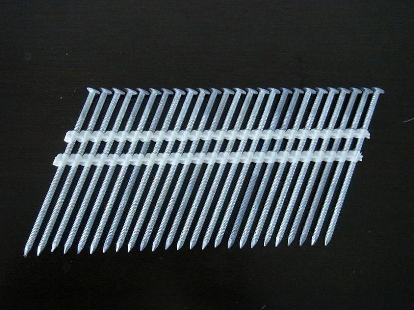 Plastic strip nail 