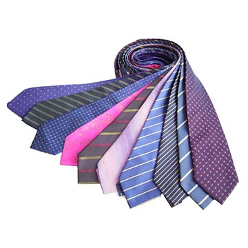 polyester printed tie 