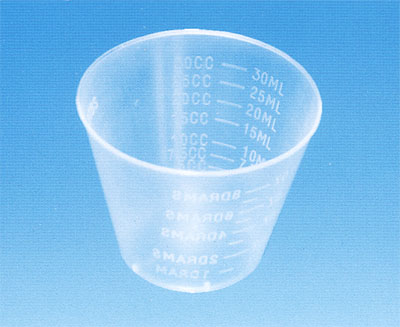 cup medicine plastic 