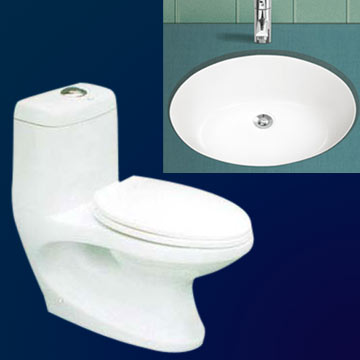 Siphonic One-Piece Toilets & Counter Basins