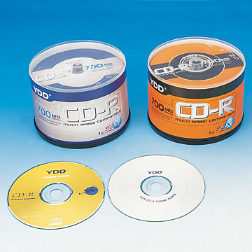Printed CD-R in Cake-Box Packs