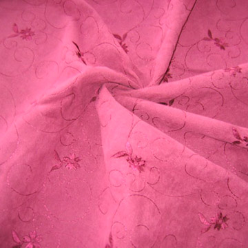 Embroidered Suede Fabric 