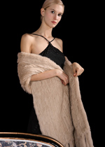 fur  knitted muffler