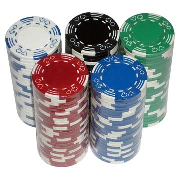 Double Poker Border Chips