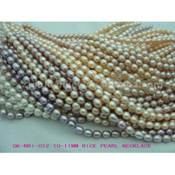 Rice Pearl Necklaces