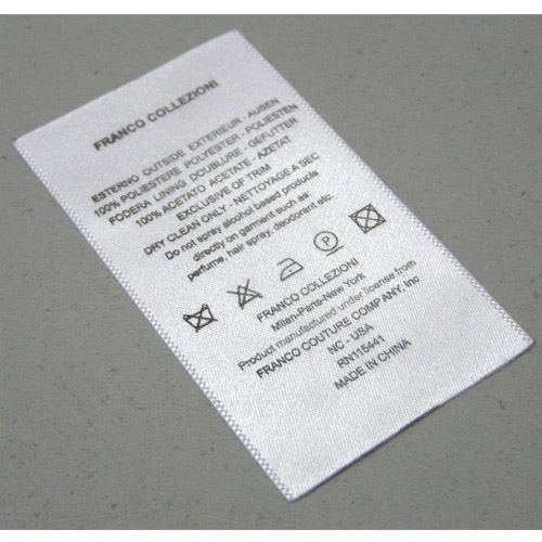fabric care label from China manufacturer - Hangzhou Chambord Printing ...