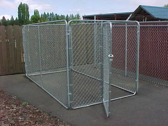 Dog Kennels Archives - Rite-Way Fencing 11 gauge Residential Chain Link ...