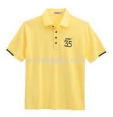Light yellow T/C 65/35 Man's Polo Shirt