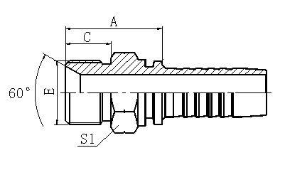 12611 BSP MALE 60° CONE SEAT