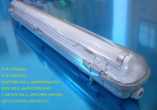 T8 1*18W IP65 industrial fluorescent lighting 