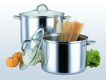 4 pcs stainless high pot