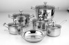 10pcs stainless high pot set