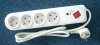Power outlet with surge protection