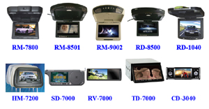 Roof Mount Monitor with Dvd,Headrest Pillow Monitor