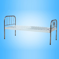 Steel Surface Flat Bed with Stainless Steel Bedside