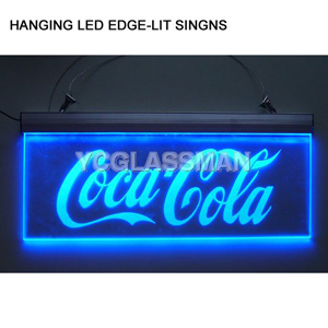 Hanging LED Edge-Lit Singns