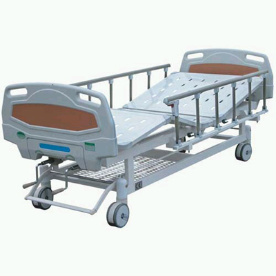 Central Controlled Manual 2-Rocker Nursing Bed with ABS Bed Head