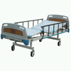 Manual 2-rocker Nursing Bed with ABS Bed Head and Truckles