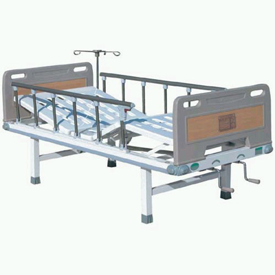 Manual 2- rockers Nursing Bed with ABS Bed Head