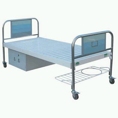 Flat Bed with Stainless Steel and Aluminum-Plastic Plate Bed Head