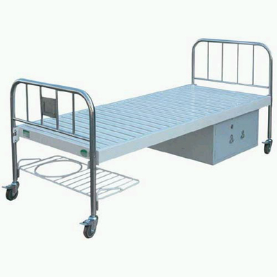 Flat Bed with Stainless Steel Bed Head