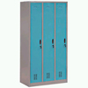 Steel Plastic-spray 3-Door Clothes Changing Cabinet