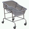 Stainless-organic Glass Sloping Baby Trolley