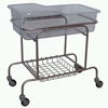Stainless-organic glass baby trolley