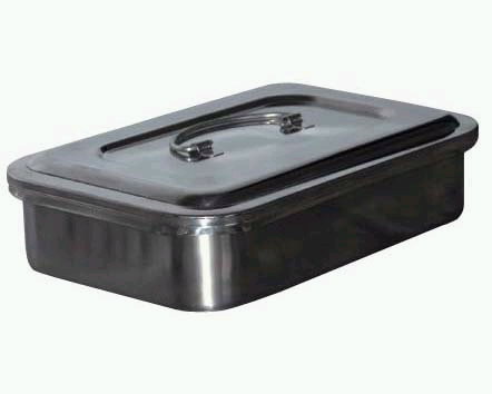 Stainless Steel Square Tray with Cover