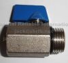 Mini Ball Valve with blue handle