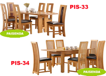 dining room furniture wooden table chair solid oak wood sets 33-34