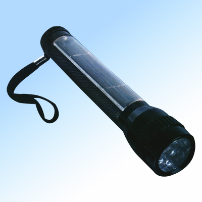 Solar LED flashlight