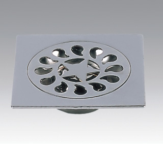 Zinc alloy chrome-plated anti-odour floor drain