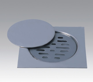 Zinc alloy chrome-plated floor drain with clean out