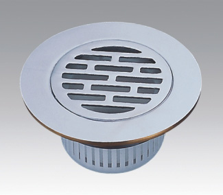 Brass chrome plated anti-odour floor drain