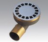 High grade brass chome plated anti-odour floor drain with elbow