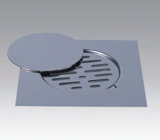 Zinc alloy chrome plated floor drain with clean-out (6162-A)