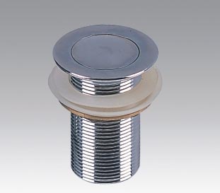 Zinc alloy top rotating chrome plated waste drain