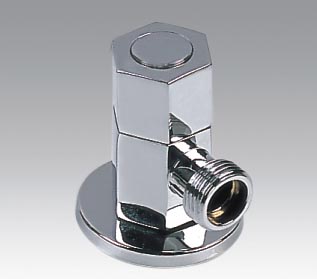 Brass chrome plated triangle valve