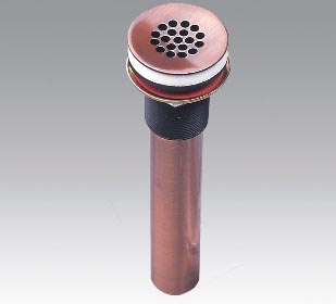 Brass red waste drain for wash basin (740-A)