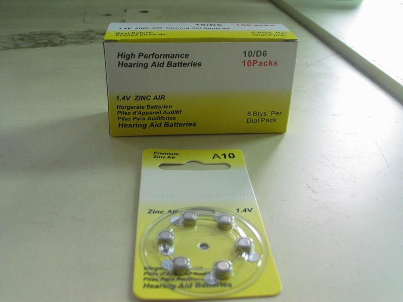 Zinc Air button Cell A10,A312,A13,A675