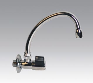 Horizontal brass ceramic sheet kitchen faucet (7818)