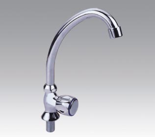 Vertical brass ceramic sheet kitchen faucet (7628-A)