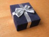 Gift Boxes With Silver Bow