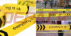 Barricade Tape Yellow-Black PE Non Adhesive