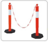 Warning Post and Traffic Barrier